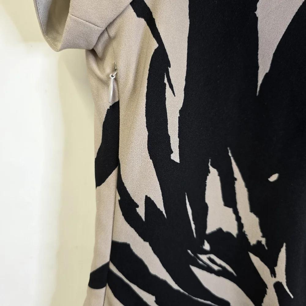 Luisa Cerano Abstract print Color block Knee length office/business dress - Picture 5 of 12